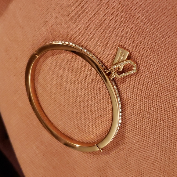 Rose gold coach bangle